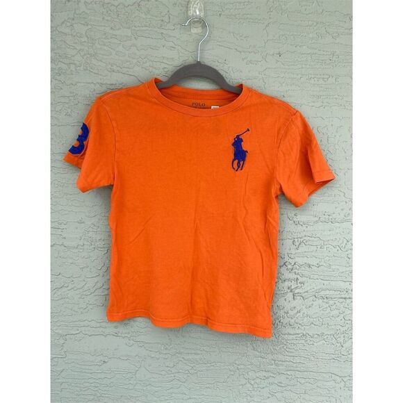 Polo Ralph Lauren Other - Polo Ralph Lauren Boys Orange Big Pony T-Shirt Size 8 Short Sleeve Casual
